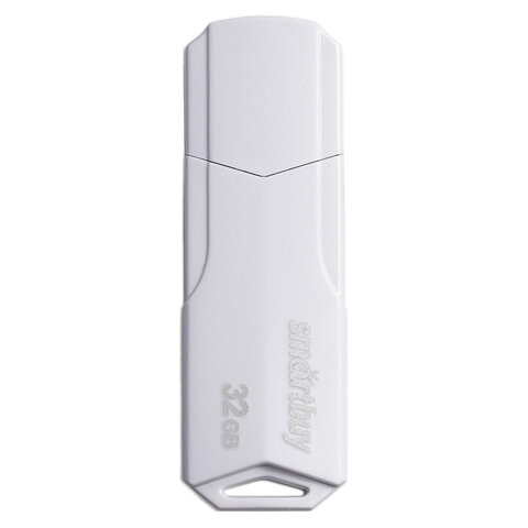 Флеш-диск 32 GB SMARTBUY Clue, USB 2.0, белый, SB32GBCLU-W - фото 2