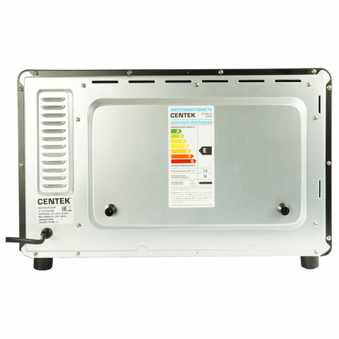 Мини-печь CENTEK CT-1530-36 GRILL, 1600 Вт, 36 л, ГРИЛЬ, таймер 90 мин., черная - фото 9