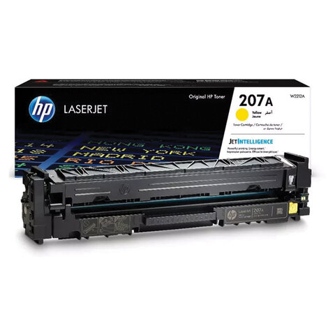 Картридж лазерный HP (W2212A) Color LJ M282/M283/M255, №207A, желтый, оригинальный, ресурс 1250 страниц - фото 2