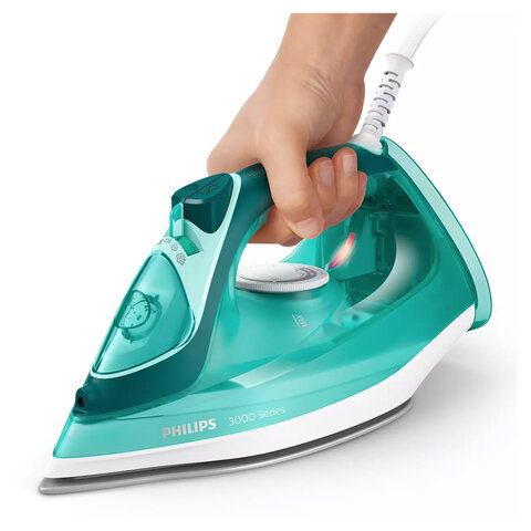 Утюг PHILIPS DST3030/70, 2400 Вт, керамическое покрытие, самоочистка, антикапля, автоотключение, бирюзовый - фото 4
