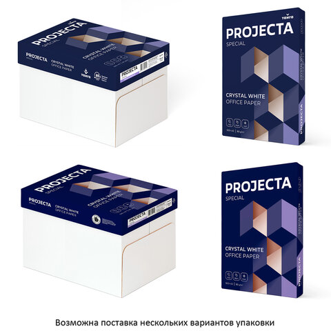 Бумага офисная БОЛЬШОГО ФОРМАТА (297х420), А3, 80 г/м2, 500 л., марка В, PROJECTA SPECIAL, Россия, 153% (CIE) - фото 5