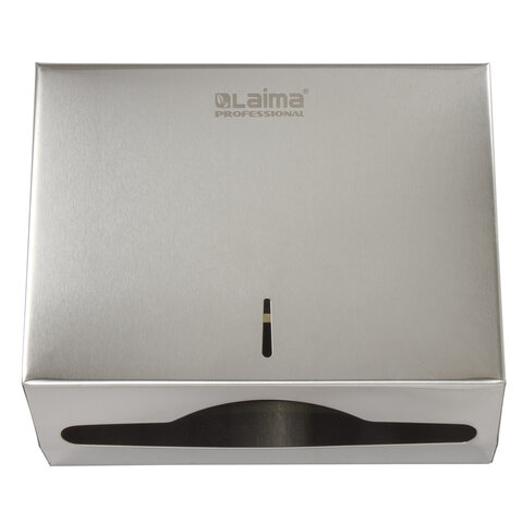 Диспенсер для полотенец LAIMA PROFESSIONAL BASIC (H2) Z-сложения, нержавеющая сталь, матовый, 605050 - фото 1