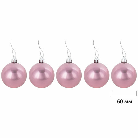 Шары новогодние ёлочные "Elegant Pink" 77 предметов, розовый/белый, ЗОЛОТАЯ СКАЗКА, 591715 - фото 5