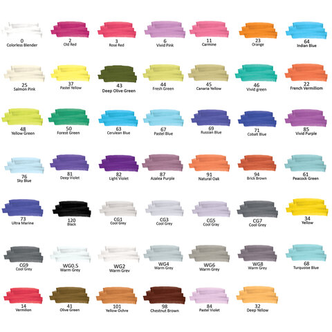 Маркеры для скетчинга двусторонние, НАБОР 48 шт., текстильный чехол, BRAUBERG, 152231 - фото 6