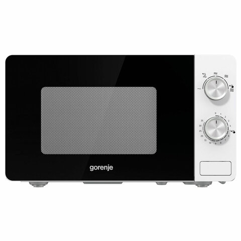 Микроволновая печь GORENJE MO20E1W, объем 20 л, мощность 800 Вт, механическое управление, белая - фото 1