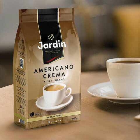 Кофе в зернах JARDIN "Americano Crema" 1 кг, 1090-06-Н - фото 8