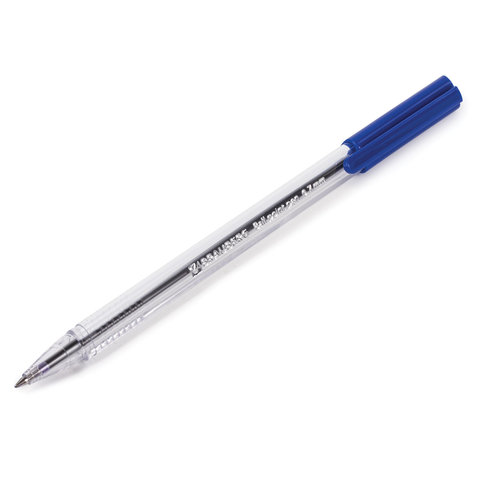 Ручка шариковая масляная BRAUBERG "Marine Classic", СИНЯЯ, трехгранная, корпус прозрачный, узел 0,7 мм, линия письма 0,5 мм, 141707 - фото 6
