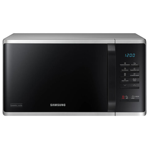 Микроволновая печь SAMSUNG MS23K3513AS/BW, объем 23 л, мощность 800 Вт, механическое управление - фото 1