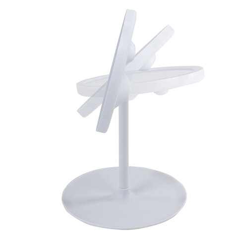 Зеркало настольное с LED-подсветкой для макияжа, диаметр 17 см, 3 режима свечения, аккумулятор 800 mAh, цвет белый, WBZ (ВБЗ), 609332 - фото 4