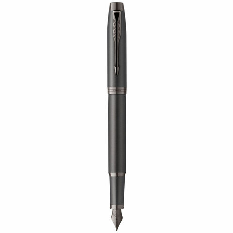 Ручка перьевая PARKER "IM Professionals Monochrome Titanium", темно-серый лак, сталь, синяя, 2172959 - фото 2