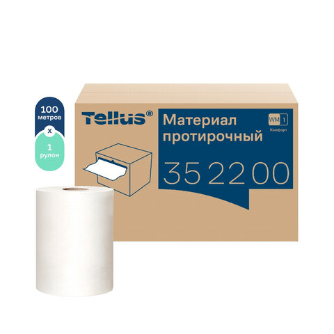 Протирочный нетканый материал Tellus/TORK Advanced, 266 листов в рулоне, 39,5х27,6 см, белый, 352200 - фото 19