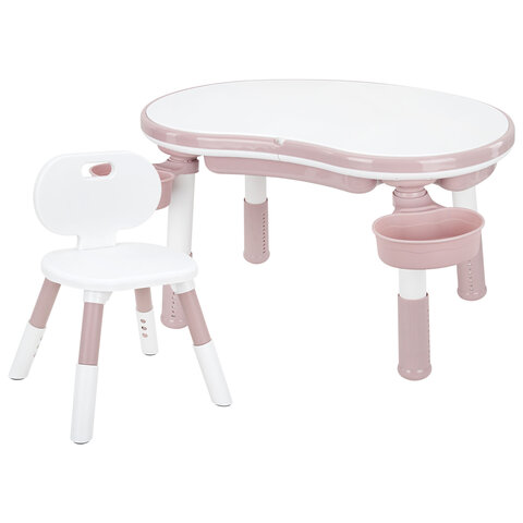 Стол детский трансформер 3 в 1 BRABIX KIDS CT-001, растущий, 2-8 лет, пластик, розовый, 533289 - фото 13