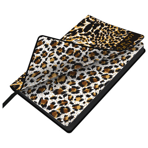 Ежедневник датированный 2026 А5 138x213 мм, BRAUBERG "Vista", под кожу, гибкий, "Leopard", 117452 - фото 4