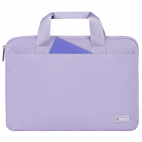 Сумка портфель HEIKKI ULTRA (ХЕЙКИ) с отделением для ноутбука 15,6", Lavender, лавандовая, 28х39х3 см, 272610 - фото 9