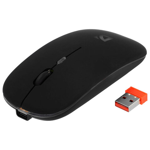 Мышь беспроводная DEFENDER TOUCH MM-997, USB, 3 кнопки+1 колесо-кнопка, оптическая, черная, 52997 - фото 6