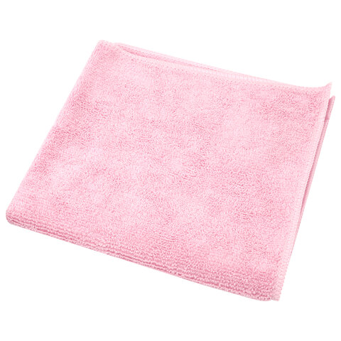 Салфетки VILEDA PROFESSIONAL "МикроТафф Плюс" КОМПЛЕКТ 5 шт., микрофибра, красный, 38х38 см, 174201 - фото 2
