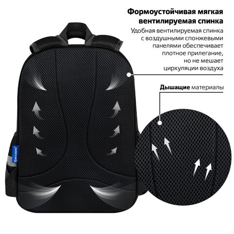 Рюкзак BRAUBERG FAVOUR, 2 отделения, 3 кармана, "Module blocks", 40х29х15 см, 273124 - фото 12
