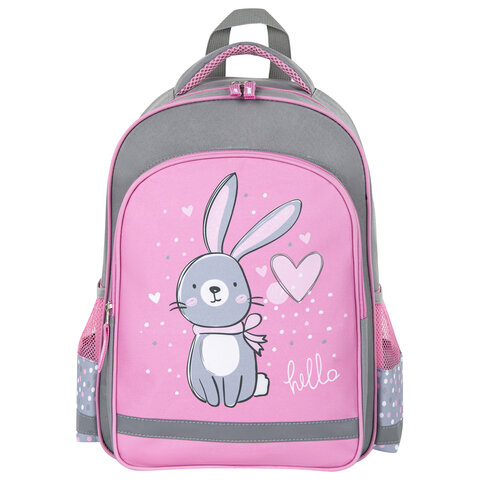 Рюкзак ПИФАГОР SCHOOL, 1 отделение, 3 кармана, "Adorable bunny", 38x28х14 см, 270654 - фото 2