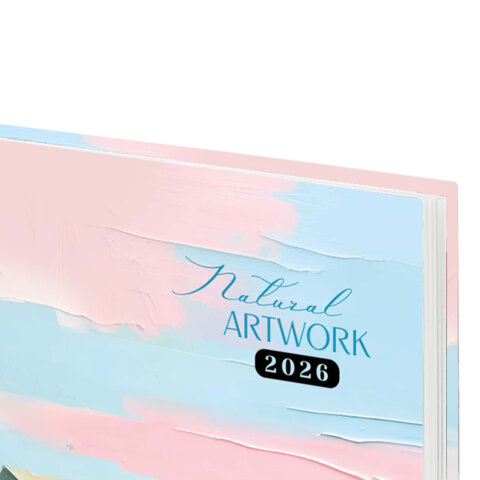 Ежедневник датированный 2026 145х215 мм, А5, STAFF, ламинированная обложка, "Живопись", 117329 - фото 4
