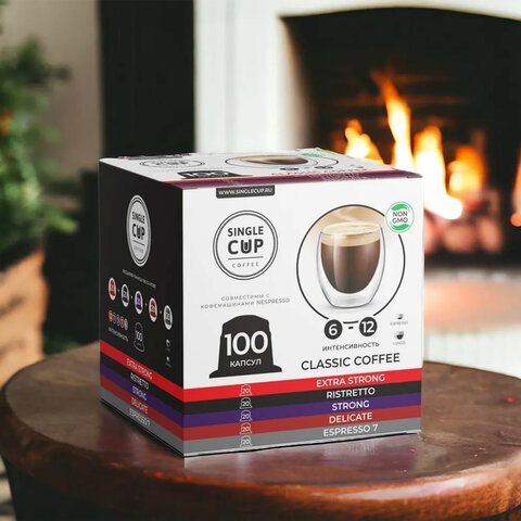 Кофе в капсулах 100 порций "Classic 5 вкусов" для кофемашин Nespresso, SINGLE CUP - фото 5