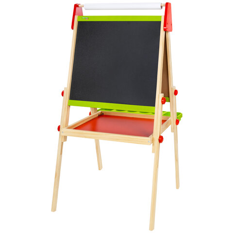 Мольберт растущий 3 в 1 для мела/магнитно-маркерный 48х43 см, BRAUBERG KIDS, 238151 - фото 2