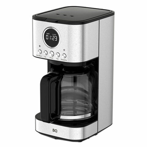 Кофеварка капельная BQ (БИ-КЬЮ) CM1007, 900 Вт, объем 1,5 л, поддержание температуры, серебристая, 86198274 - фото 5