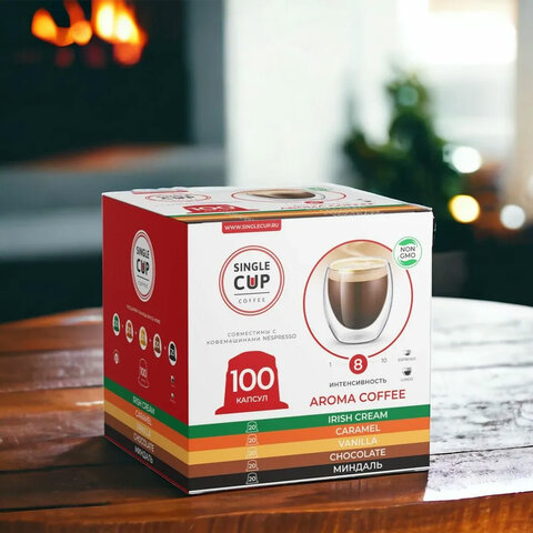 Кофе в капсулах 100 порций "Aroma 5 вкусов" для кофемашин Nespresso, SINGLE CUP - фото 5