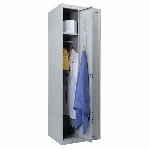 Шкаф металлический для одежды BRABIX "LK 21-50", 2 секции, 1830х500х500 мм, 29 кг, 291379 - фото 6