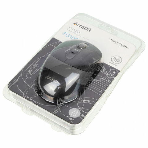 Мышь беспроводная с бесшумным кликом A4TECH Fstyler FG10S, USB, 4 кнопки, оптическая, 1204030 - фото 10