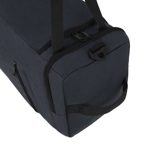 Сумка спортивная HEIKKI TRAVEL (ХЕЙКИ) с отделением для обуви, 7 карманов, темно-серая, 23х48х25 см, 272628 - фото 7