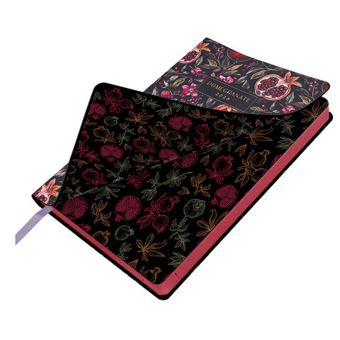 Ежедневник датированный 2026 А5 138x213 мм, BRAUBERG "Vista", под кожу, гибкий, "Pomegranate", 117449 - фото 3