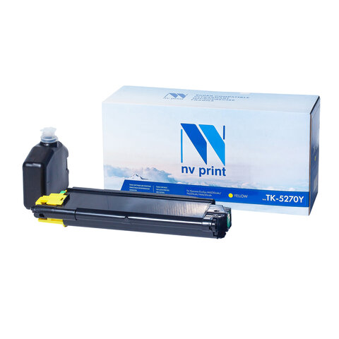 Картридж лазерный NV PRINT (NV-TK5270Y) для Kyocera ECOSYS M6230cidn/P6230cdn, желтый, ресурс 6000 стр. - фото 1