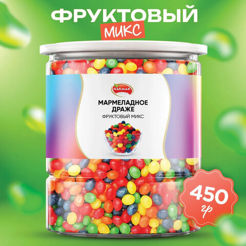 Мармелад жевательный NARMAK "Фруктовый микс" с кисло-сладким вкусом, 450 г - фото 2