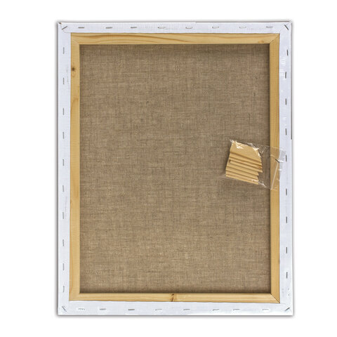 Холст на подрамнике BRAUBERG ART CLASSIC, 40х50см, грунт., 45%хлоп., 55%лен, среднее зерно, 190636 - фото 3