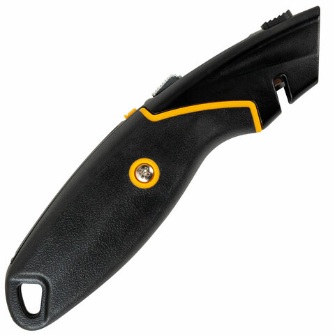 Нож универсальный мощный цинковый BRAUBERG METALLIC PRO, автофиксатор, резиновые вставки, 238738 - фото 8