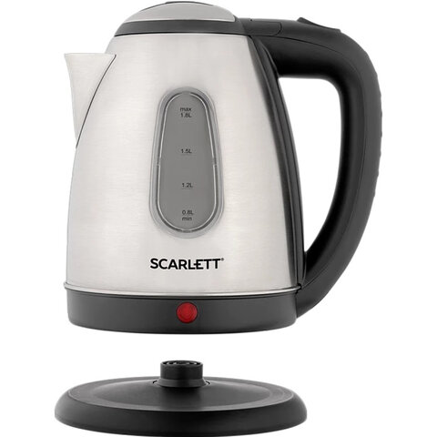 Чайник SCARLETT SC-EK21S88, 1,8 л, 2200 Вт, закрытый нагревательный элемент, стальной - фото 3