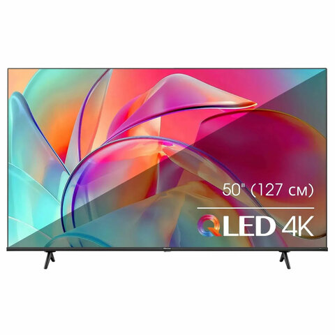 Телевизор HISENSE 50E7KQ, 50" (127 см), 3840 x 2160, 4K, 16:9, SmartTV, Wi-Fi, черный - фото 1