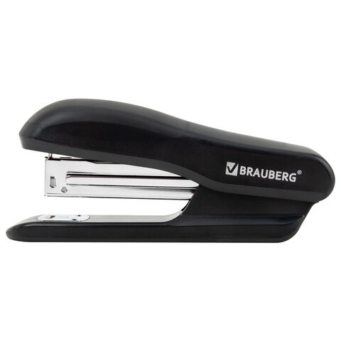 Степлер №24/6, 26/6 BRAUBERG "SX-39", до 25 листов, черный, 228590 - фото 7
