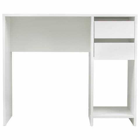 Стол письменный/компьютерный BRABIX "Scandi CD-017", 900х450х750 мм, 2 ящика, белый, 641894, ЦБ013706-1 - фото 4