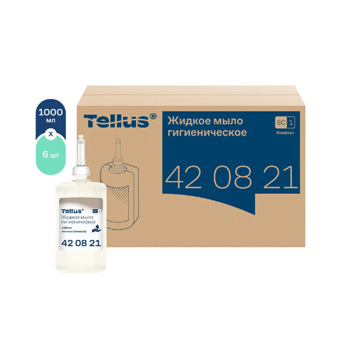 Картридж с жидким мылом одноразовый Tellus/TORK (Система S1) Advanced, 1 л, гигиенический эффект, 420821, 420820,420821 - фото 6