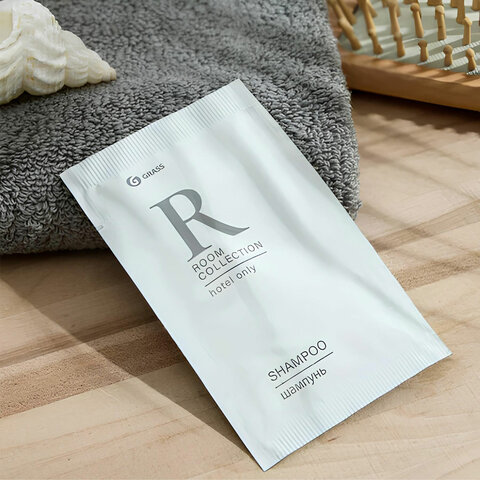 Шампунь одноразовый 10 мл, КОМПЛЕКТ 500 шт., GRASS ROOM, саше, флоупак, HR-5029 - фото 7