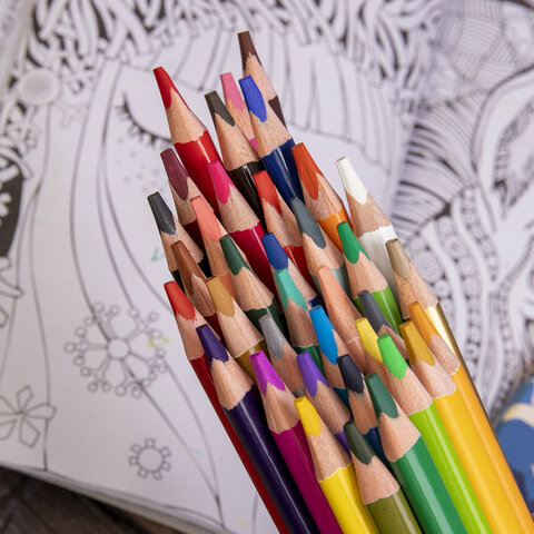 Карандаши цветные акварельные BRAUBERG PREMIUM AQUARELLE, 36 цветов, трехгранные, утолщенный грифель 4 мм, натуральное дерево, 181674 - фото 8