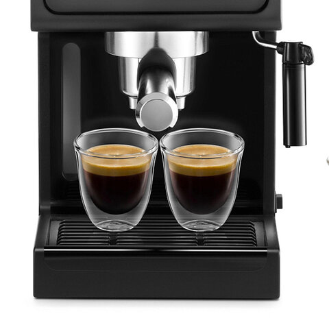 Кофеварка рожковая DELONGHI ECP31.21, 1100 Вт, объем 1 л, ручной капучинатор, черная - фото 3