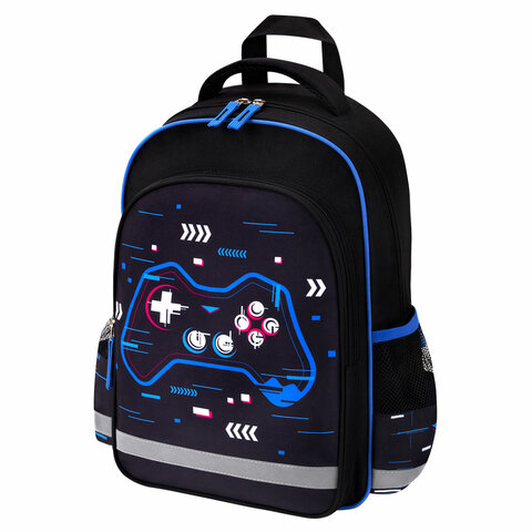 Рюкзак ПИФАГОР SCHOOL, 1 отделение, 3 кармана, "Lucky gamer", 38x28х14 см, 273172 - фото 1