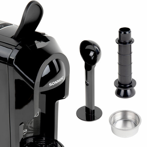 Кофемашина капсульная 3 в 1 для молотого кофе и капсул DOLCE GUSTO и NESPRESSO, SONNEN CM510, 1450 Вт, объем 0,6 л, 456336 - фото 9