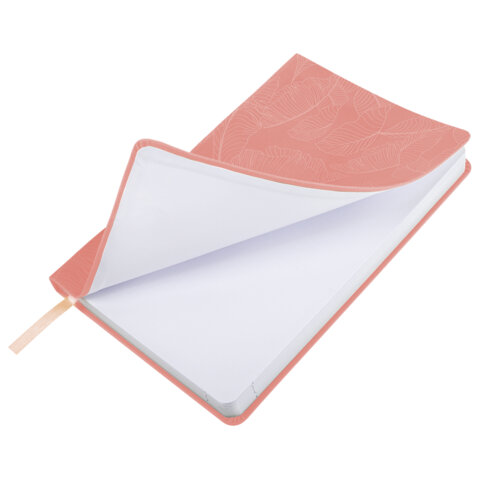 Ежедневник датированный 2026 А5 138x213 мм, BRAUBERG "Foliage", под кожу, гибкий, розовый, 117129 - фото 4