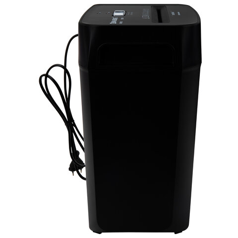 Уничтожитель (шредер) BRAUBERG OF-812X, карты, скобы, 4 уровень секретности, 4х35 мм, 8 листов, 12 литров, 533141 - фото 2