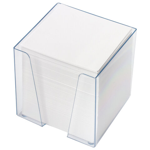 Блок для записей в боксе, 9х9х9 см, плотность 80 г/м2, белизна 95-98%, BRAUBERG, 122223 - фото 2