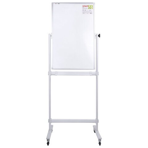 Доска магнитно-маркерная НА СТЕНДЕ 60х90 см, 2-сторонняя, STAFF, 238013 - фото 1