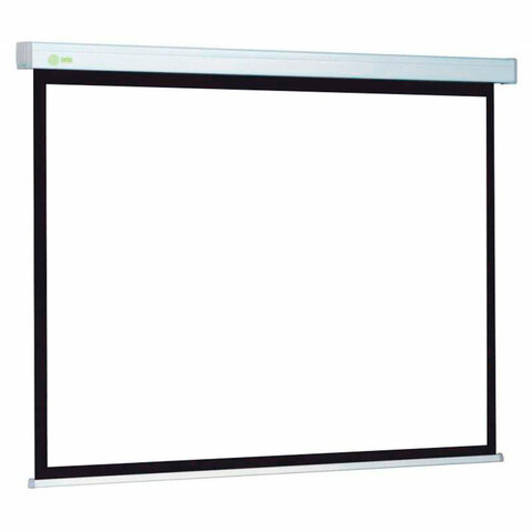 Экран Cactus Motoscreen CS-PSM-180x180, 180x180 см, 1:1, настенно-потолочный моторизованный, белый - фото 2